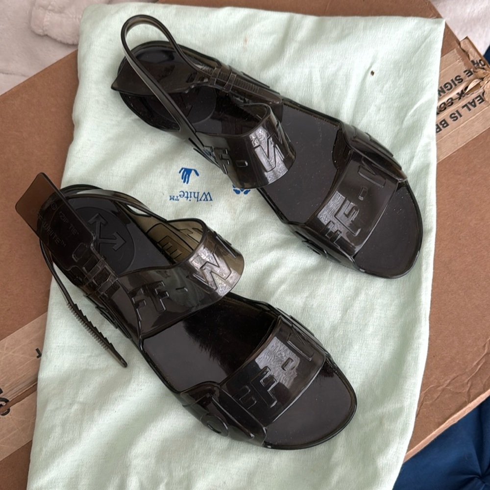 Off-White Jelly Rubber sandals size 9